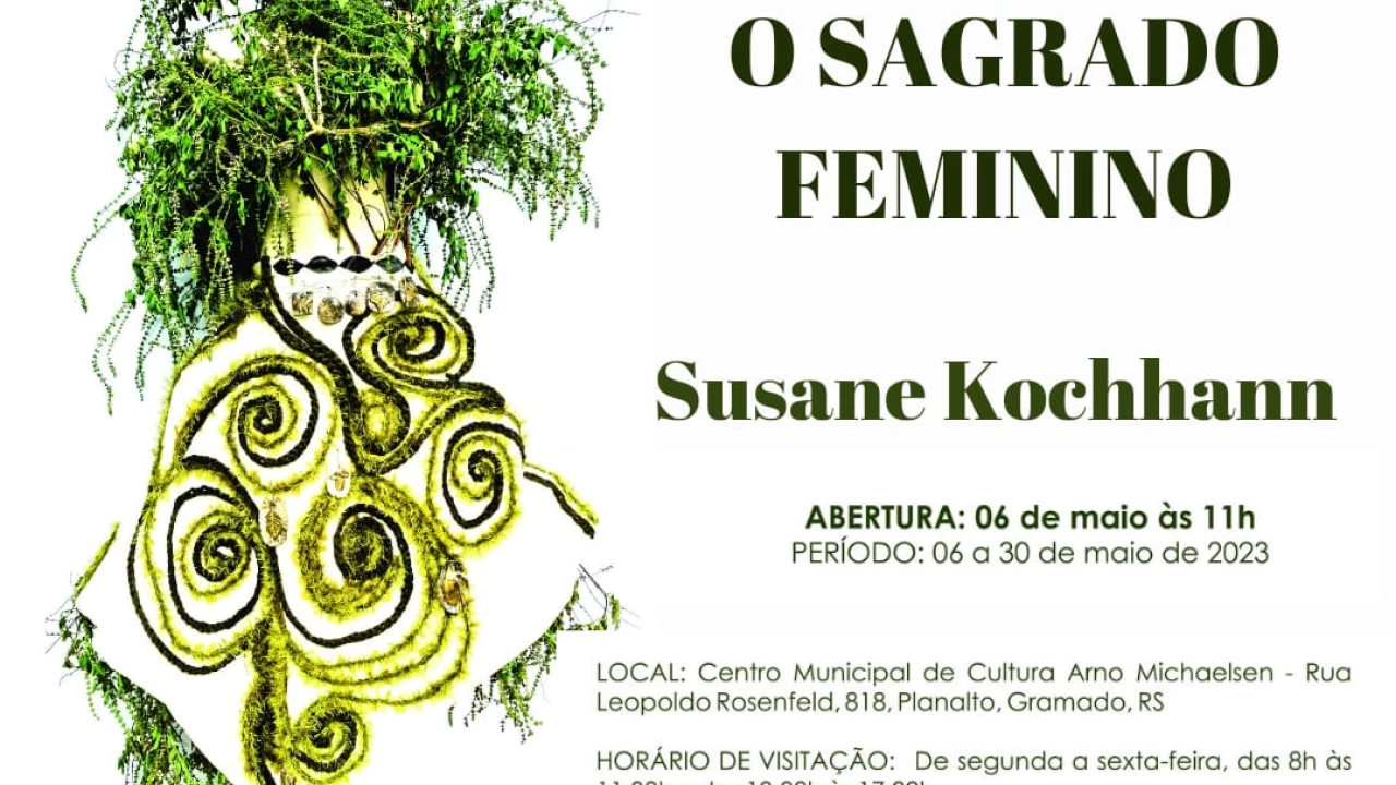 “O Sagrado Feminino” segue exposto no Centro Municipal de Cultura até dia 30 de maio